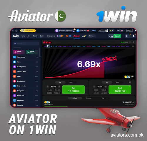 Online Aviator to play in Pakistan at 1Win Casino