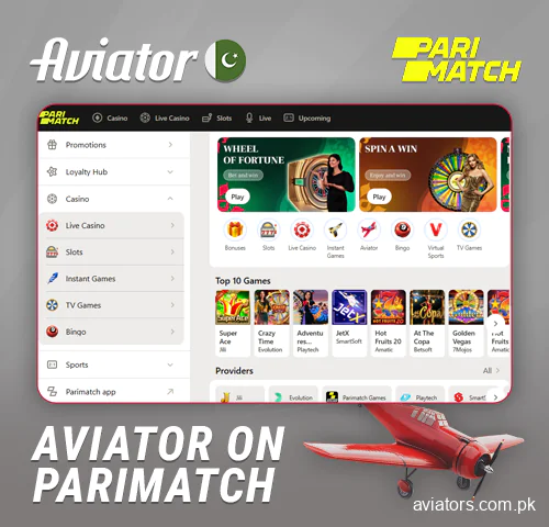 Parimatch Casino for real money betting in Aviator