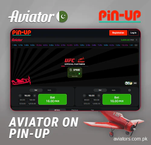 Play Aviator on Pin Up Pakistan