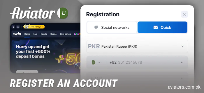 Create a new casino account