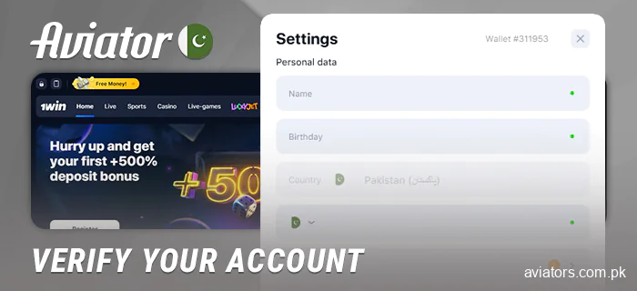 Get verified at an online casino with Aviator
