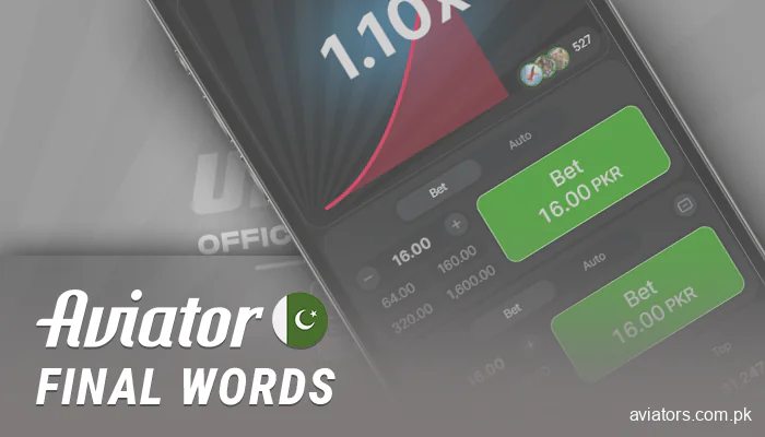 Conclusion of the article about Aviator mobile app