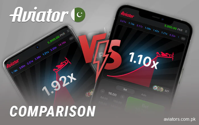 Comparison of android and ios app Aviator online