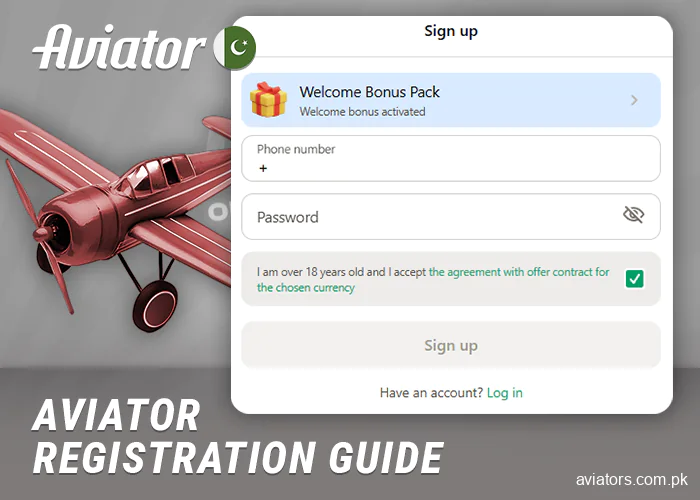 Instructions on how to create an account in online Aviator Pakistan